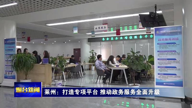 【烟台新闻】莱州：打造专项平台 推动政务服务全面升级