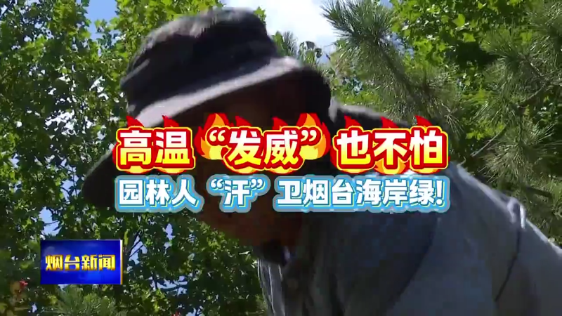 园林人“汗”卫烟台海岸绿