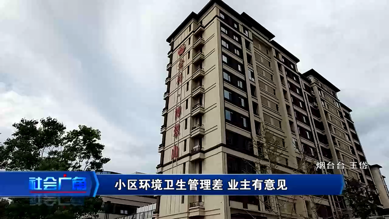 【社会广角】小区环境卫生管理差 业主有意见