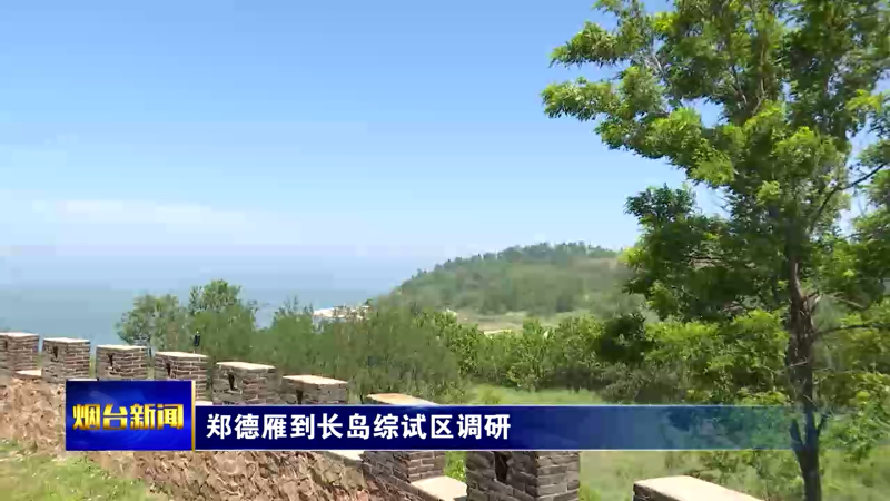 【烟台新闻】郑德雁到长岛综试区调研