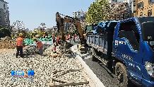 【社会广角】节日坚守：莱山区桐林路改造忙